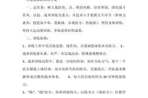 小学篮球校队训练计划方案